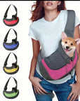 Adventure Pet Duo: Foldable Bowl + Breathable Crossbody Backpack