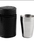 Stainless Steel Shot Glass Set with Carry Bag – 170ml