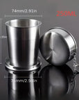Stainless Steel Collapsible Travel Cup – 150ml / 250ml