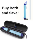 Buy the Combo! Official Personal Water Filter LifeStraw + Tough Carry Case – Clean Water Anywhere!
