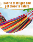 Double Cotton Hammock Swing – Relax Anywhere