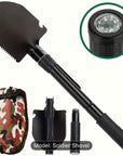 🪓⛏️ Folding Camping Shovel with Compass – Multi-Tool Power 💪