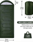 Cosy Outdoor Sleeping Bag (3 Colours)