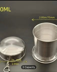 Stainless Steel Collapsible Travel Cup – 150ml / 250ml