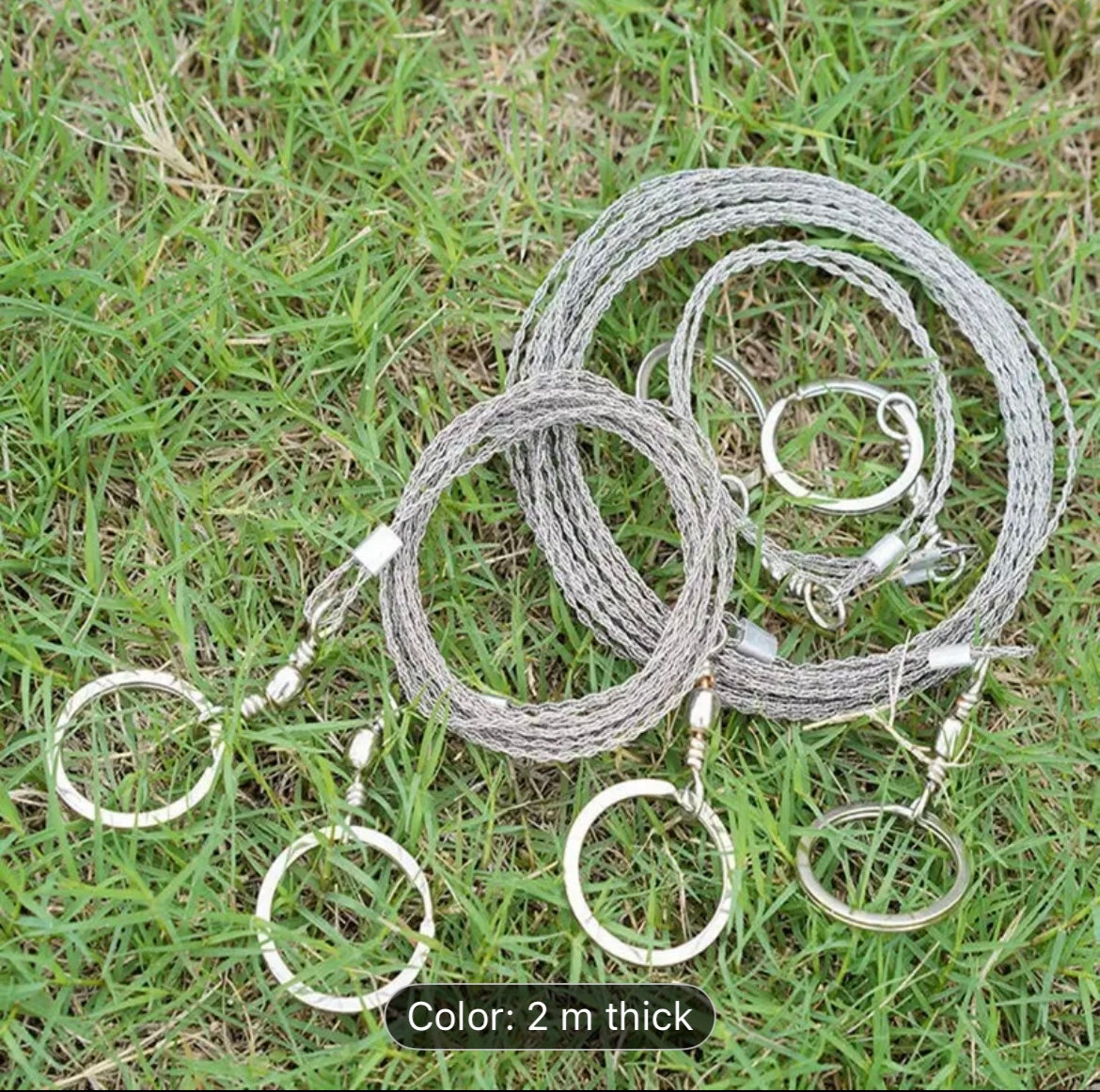 Stainless Steel Wire Saw – Compact Cutting Power for Survival