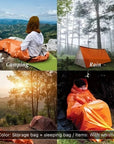 2pcs Sleeping Bivy Sacks with Reflective Blanket