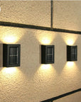 Solar Fence & Wall Lights – Warm Glow Edition