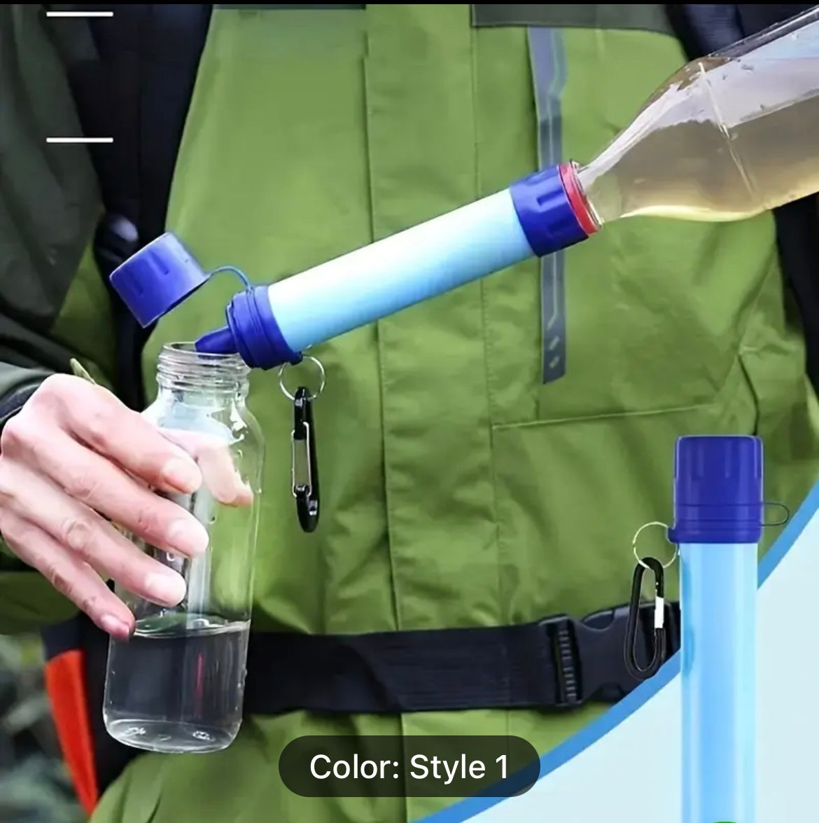Sensii Water Filter Straw - Lightweight Purifier for Clean Drinking Water