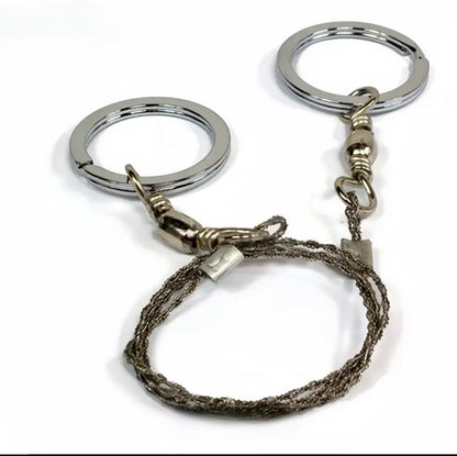 Stainless Steel Wire Saw – Compact Cutting Power for Survival