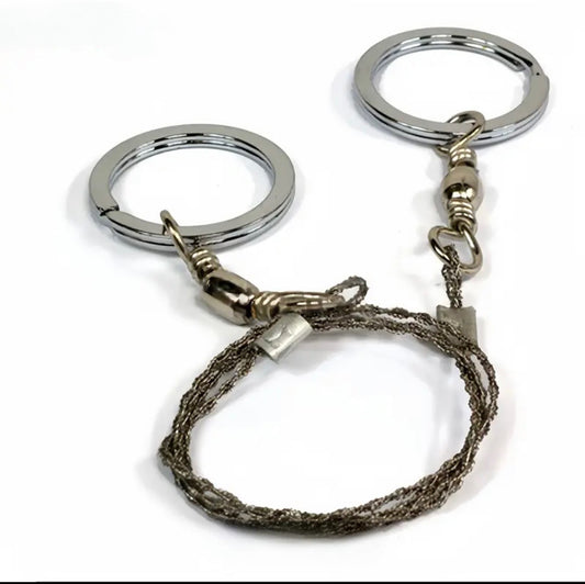 Stainless Steel Wire Saw – Compact Cutting Power for Survival