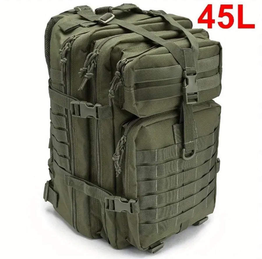 🎒 Men’s 45L Tactical MOLLE Backpack – Built for Adventure. Ready for Anything.