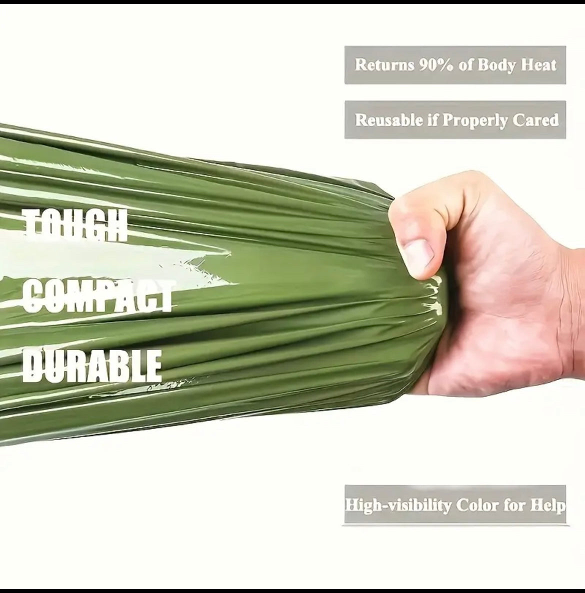 2pcs Sleeping Bivy Sacks with Reflective Blanket