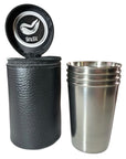 Stainless Steel Shot Glass Set with Carry Bag –  170ml