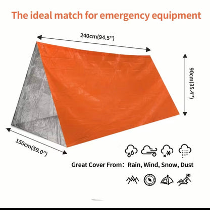 2-Person Emergency Life Tent – Stay Warm, Stay Safe