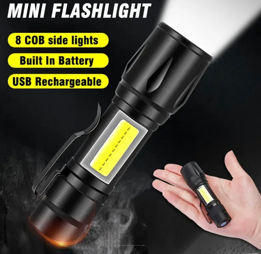 USB Rechargeable Mini Torch – Pocket-Sized Power, Big Performance