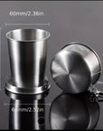Stainless Steel Collapsible Travel Cup – 150ml / 250ml