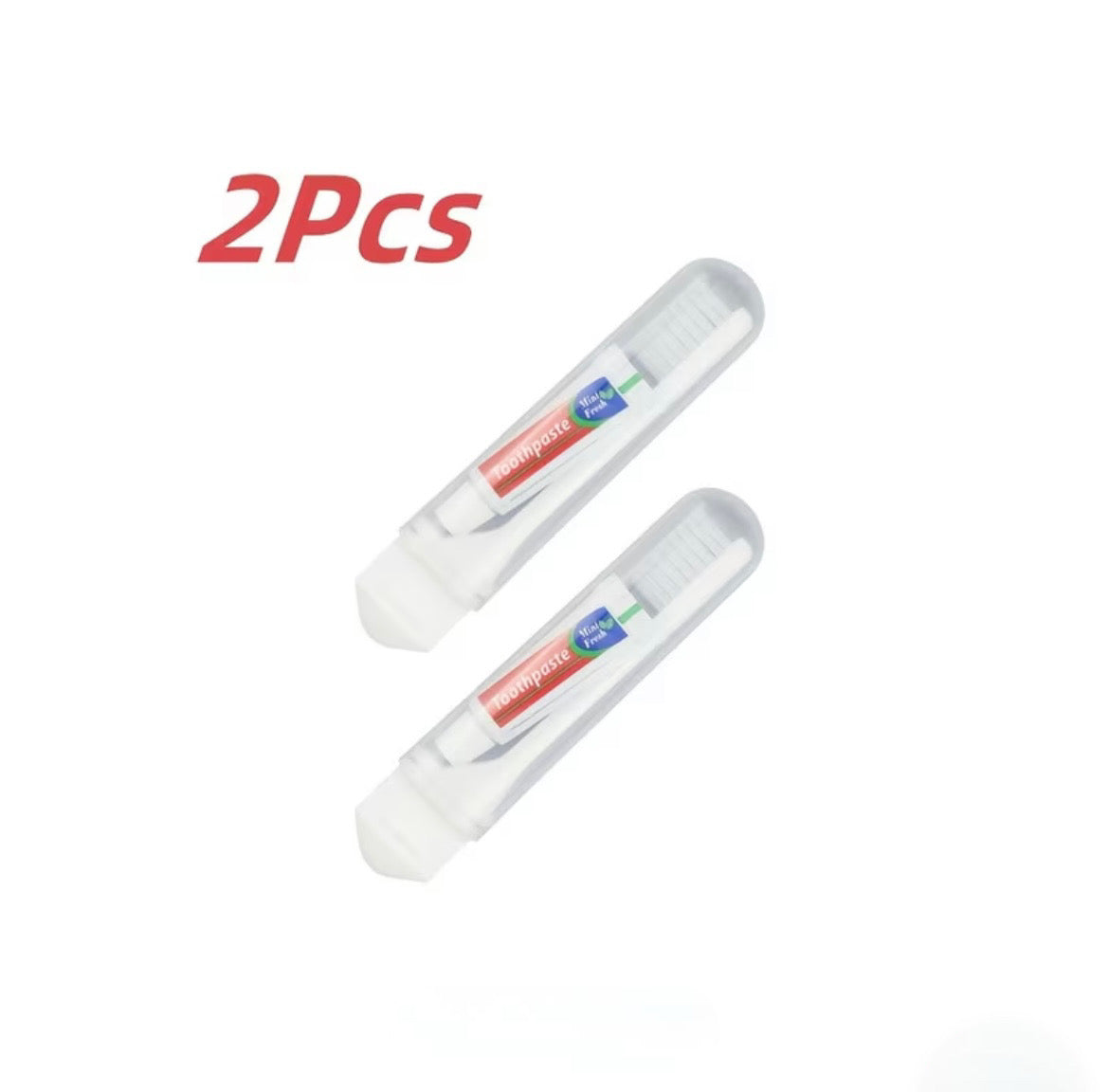 Portable Folding Toothbrush with Toothpaste – Travel-Ready Clean