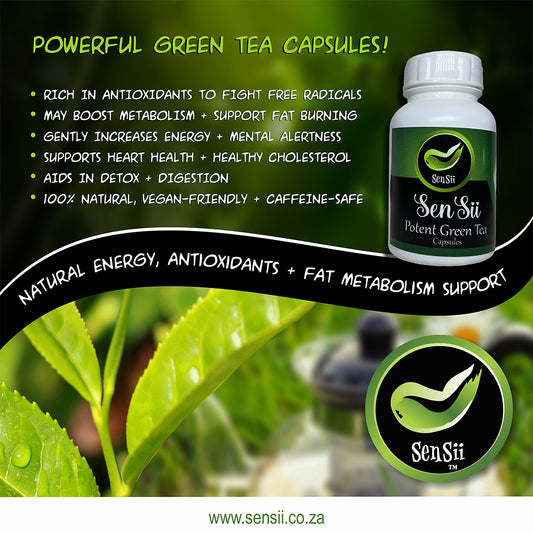 Green Tea Vegan Capsules  🌱✨ 60 Capsules