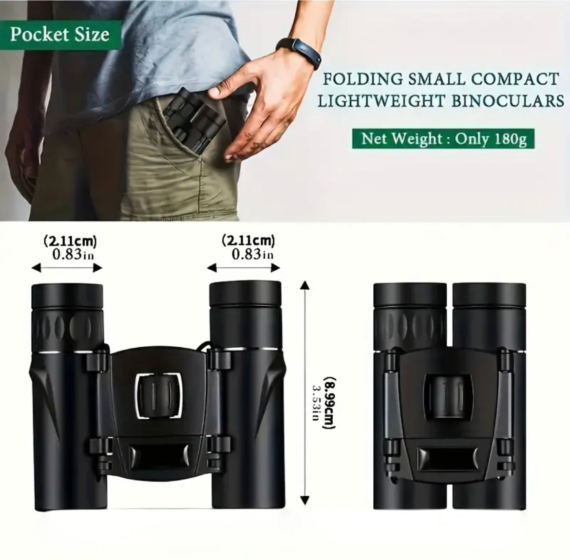 Compact 8×21 Binoculars – Long-Range Clarity in Your Pocket