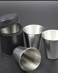 Stainless Steel Shot Glass Set with Carry Bag –  170ml