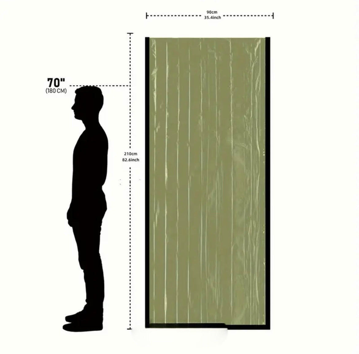 2pcs Sleeping Bivy Sacks with Reflective Blanket