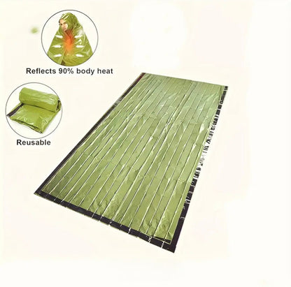 2pcs Sleeping Bivy Sacks with Reflective Blanket