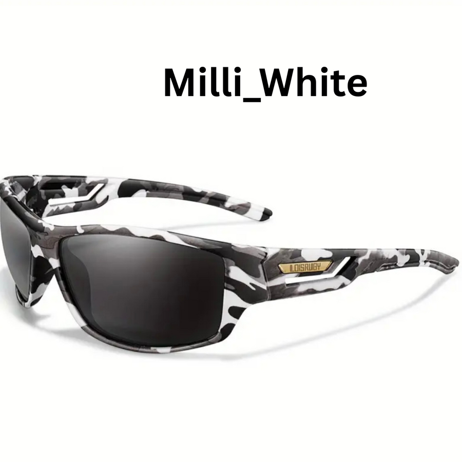 LOISRUBY Military-Style Polarized Sports Sunglasses