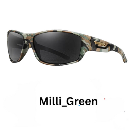 LOISRUBY Military-Style Polarized Sports Sunglasses