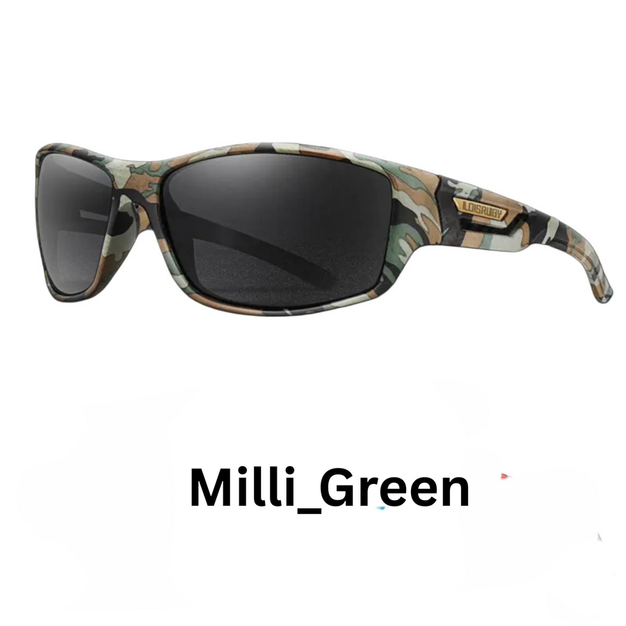 LOISRUBY Military-Style Polarized Sports Sunglasses