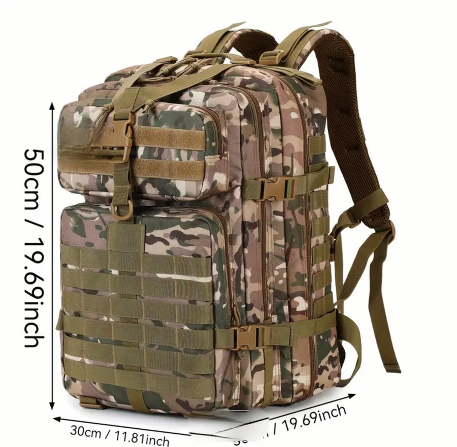 🎒 Men’s 45L Tactical MOLLE Backpack – Built for Adventure. Ready for Anything.
