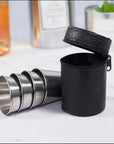Stainless Steel Shot Glass Set with Carry Bag –  170ml