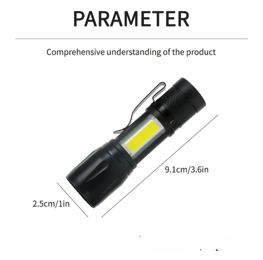 USB Rechargeable Mini Torch – Pocket-Sized Power, Big Performance