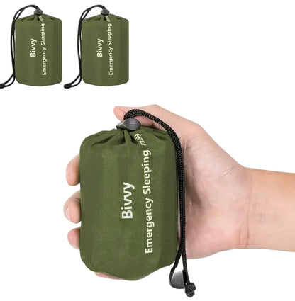 2pcs Sleeping Bivy Sacks with Reflective Blanket