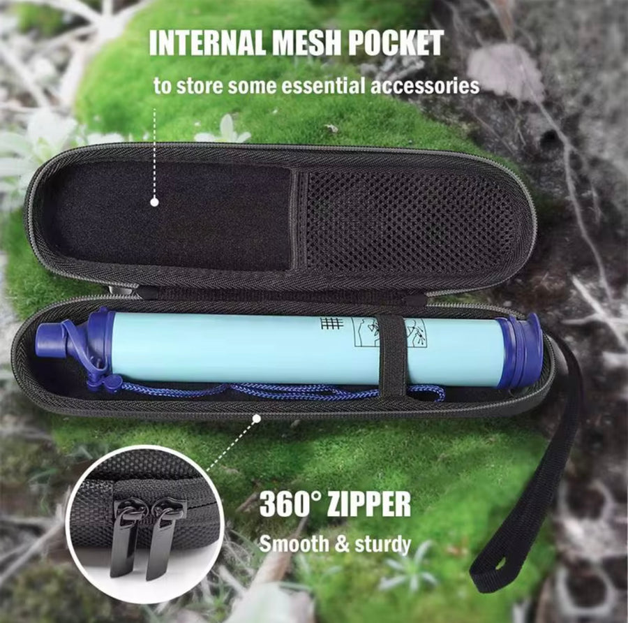 Buy the Combo! Official Personal Water Filter LifeStraw + Tough Carry Case – Clean Water Anywhere!