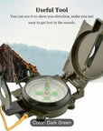 Professional Waterproof Military Compass for Navigation 🧭🌍Survival Essentials!