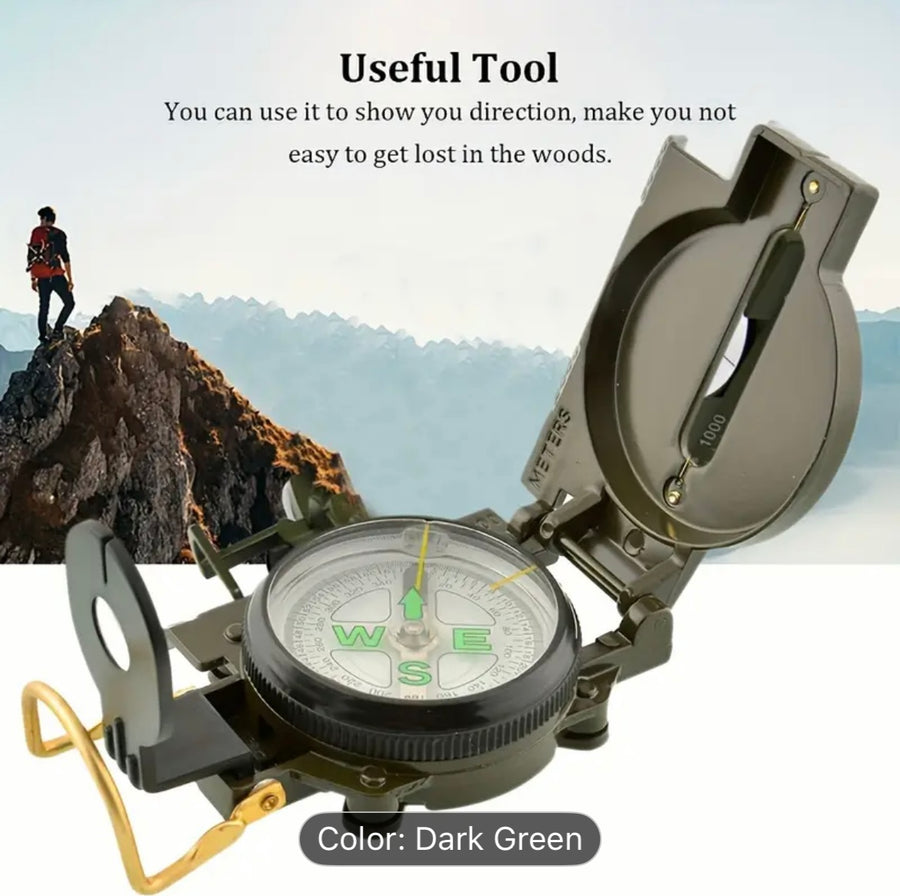 Professional Waterproof Military Compass for Navigation 🧭🌍Survival Essentials!