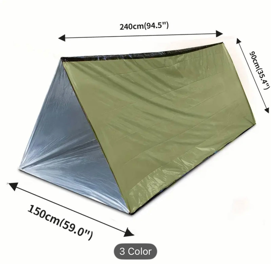 ⛺ 2-Person Emergency Survival Tent – Stay Warm, Stay Safe 🛡️