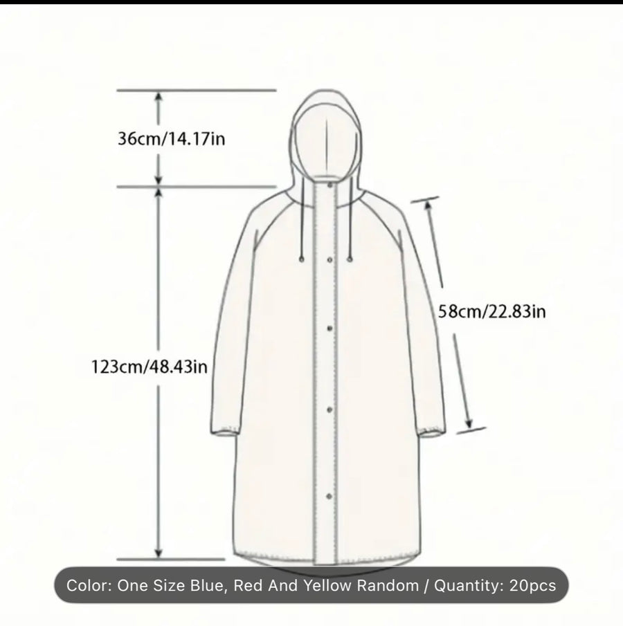 Disposable Rain Ponchos 🌧️🎒Under R20