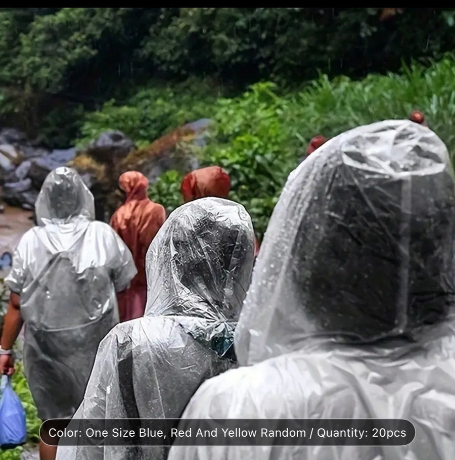 Disposable Rain Ponchos 🌧️🎒Under R20