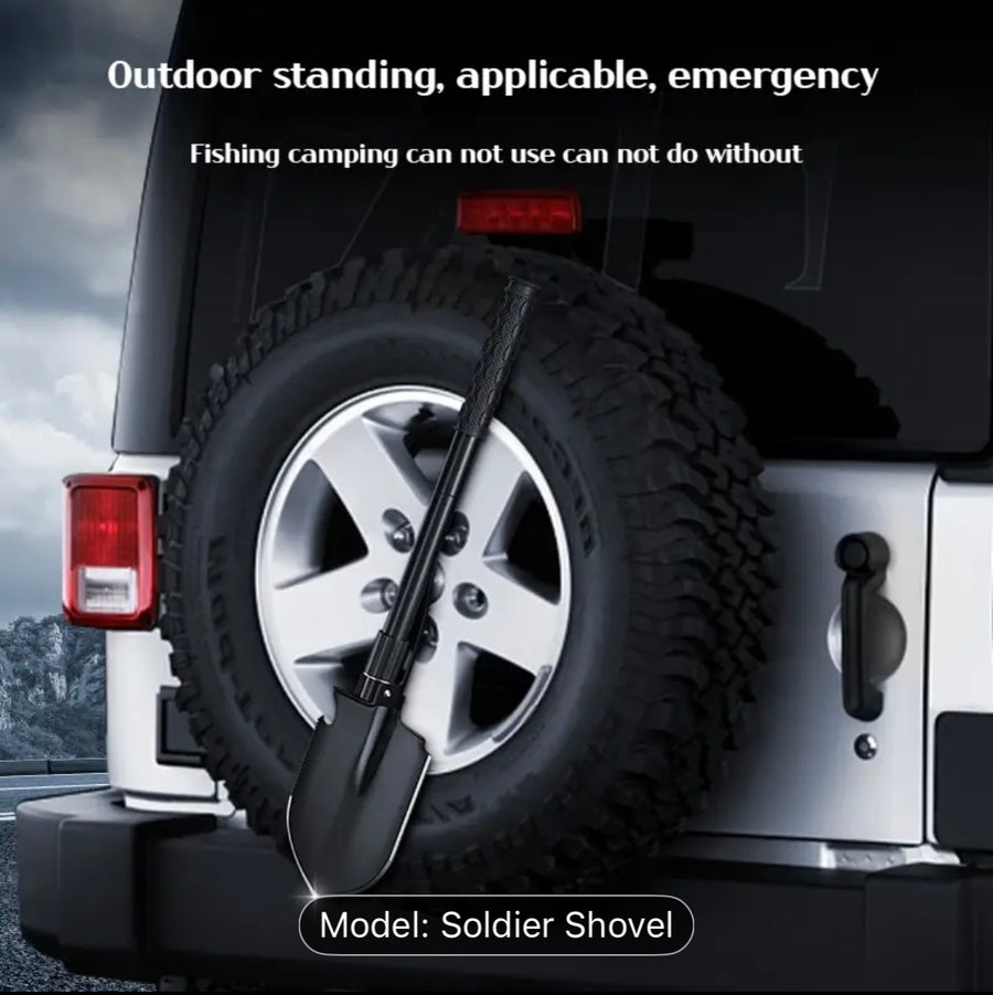 🪓⛏️  Folding Camping Shovel with Compass – Multi-Tool Power 💪