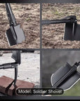 🪓⛏️  Folding Camping Shovel with Compass – Multi-Tool Power 💪