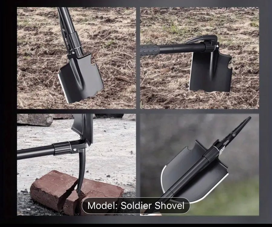 🪓⛏️  Folding Camping Shovel with Compass – Multi-Tool Power 💪