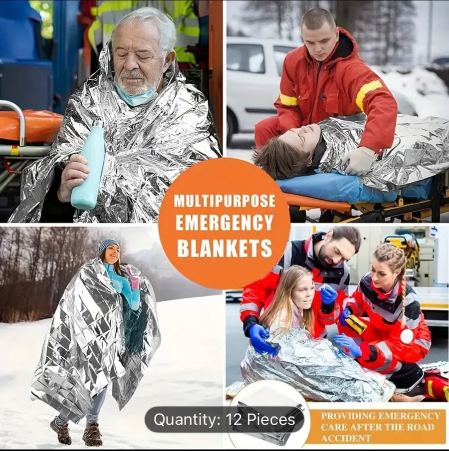 Emergency Thermal Blankets 🥶🛡️Ideal for Bug Out Bags!