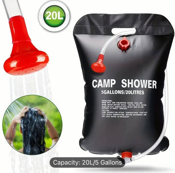 🚿 20L Portable Camping Shower Bag. Prepper Alert!