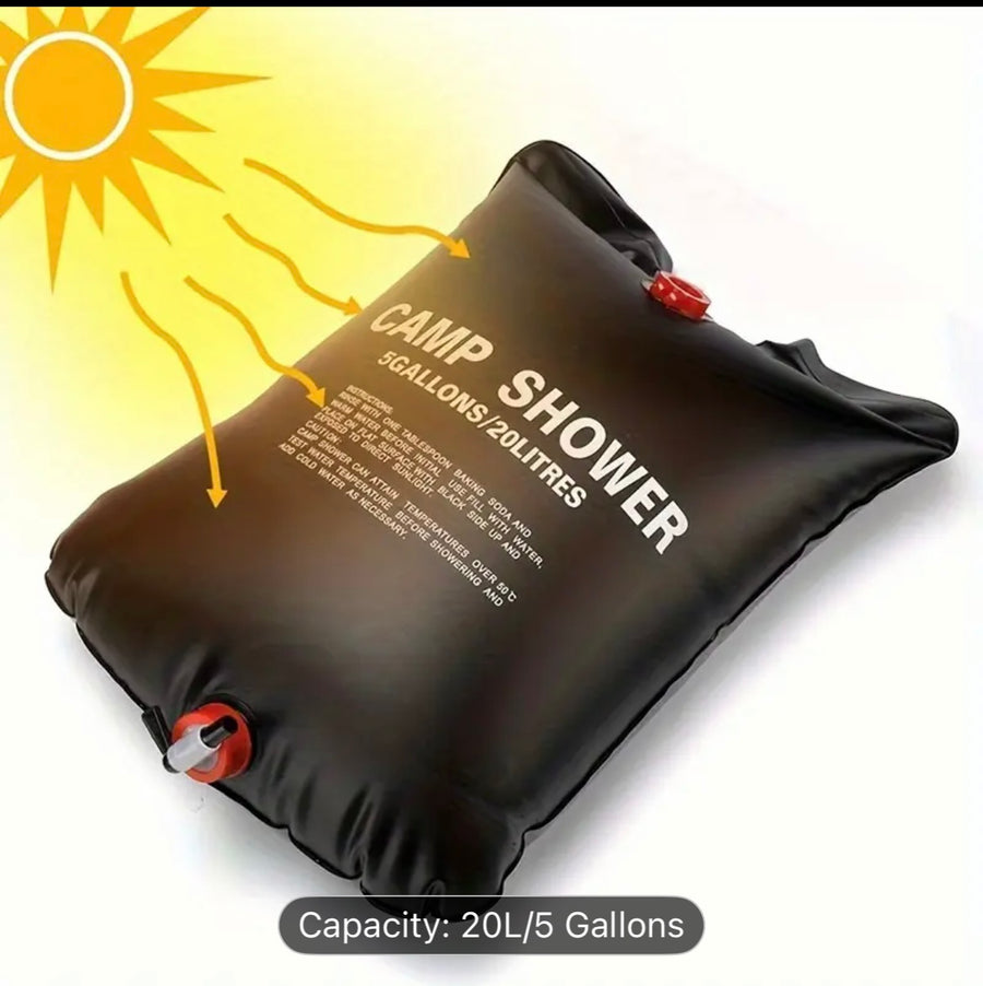 🚿 20L Portable Camping Shower Bag. Prepper Alert!