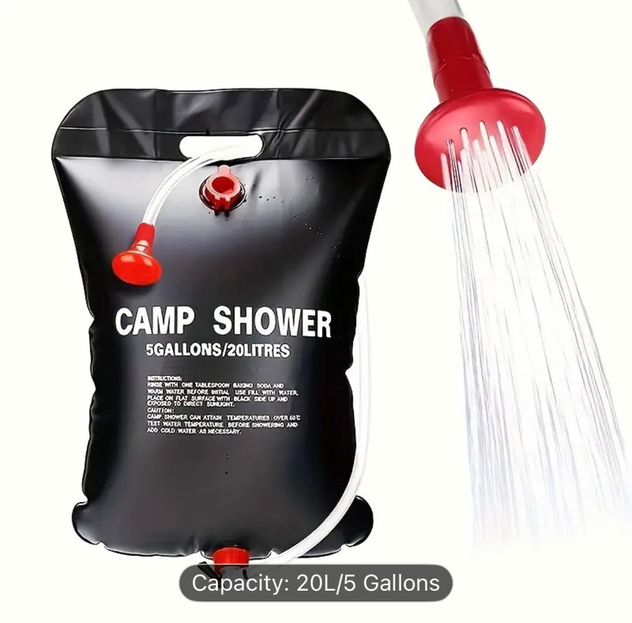 🚿 20L Portable Camping Shower Bag. Prepper Alert!