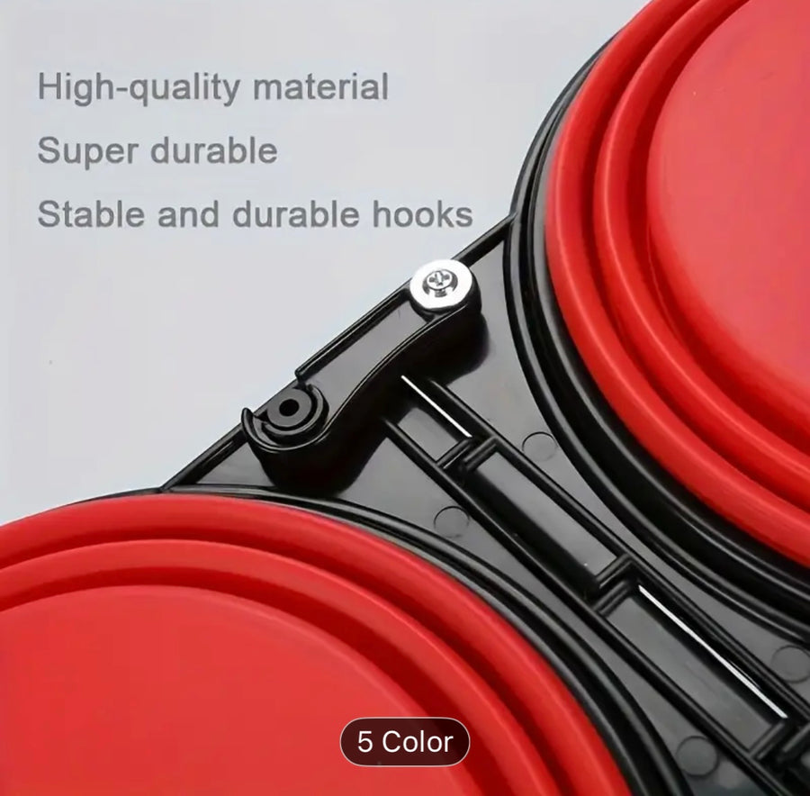 2-in-1 Foldable Pet Food Bowl!