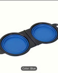 2-in-1 Foldable Pet Food Bowl!