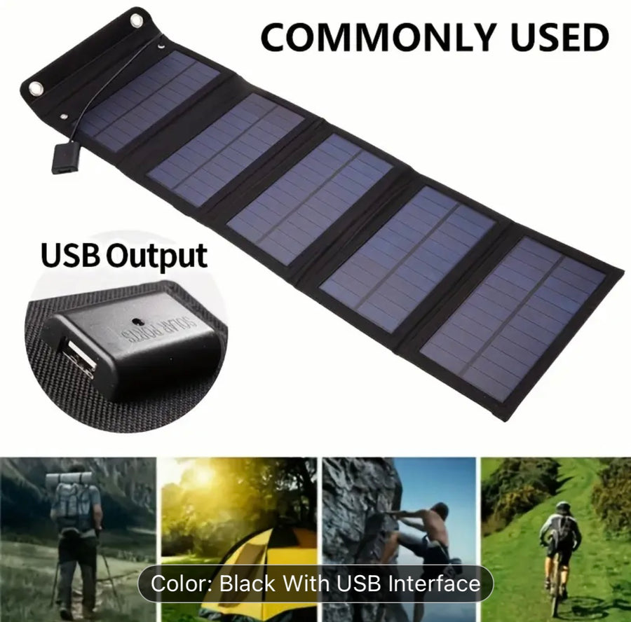 ☀️ 60W Foldable Solar Panel Charger – Power Anywhere!