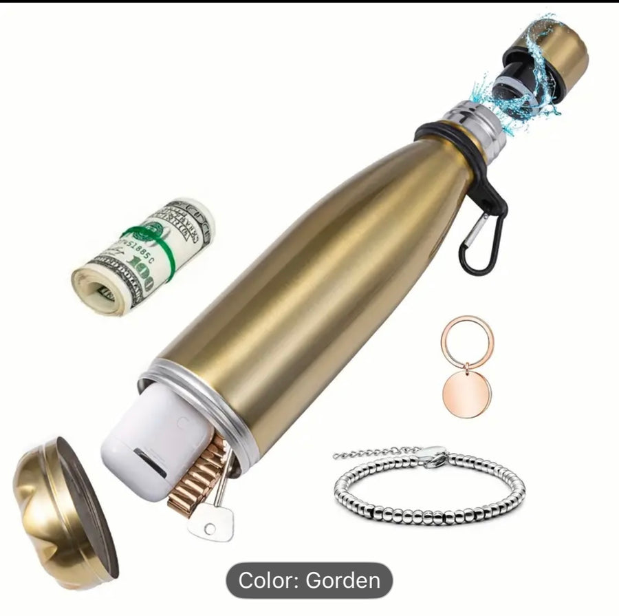 🌟 Store Cash, Jewelry of other items in Stealth Hydration Bottle 🚰✨
